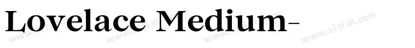 Lovelace Medium字体转换